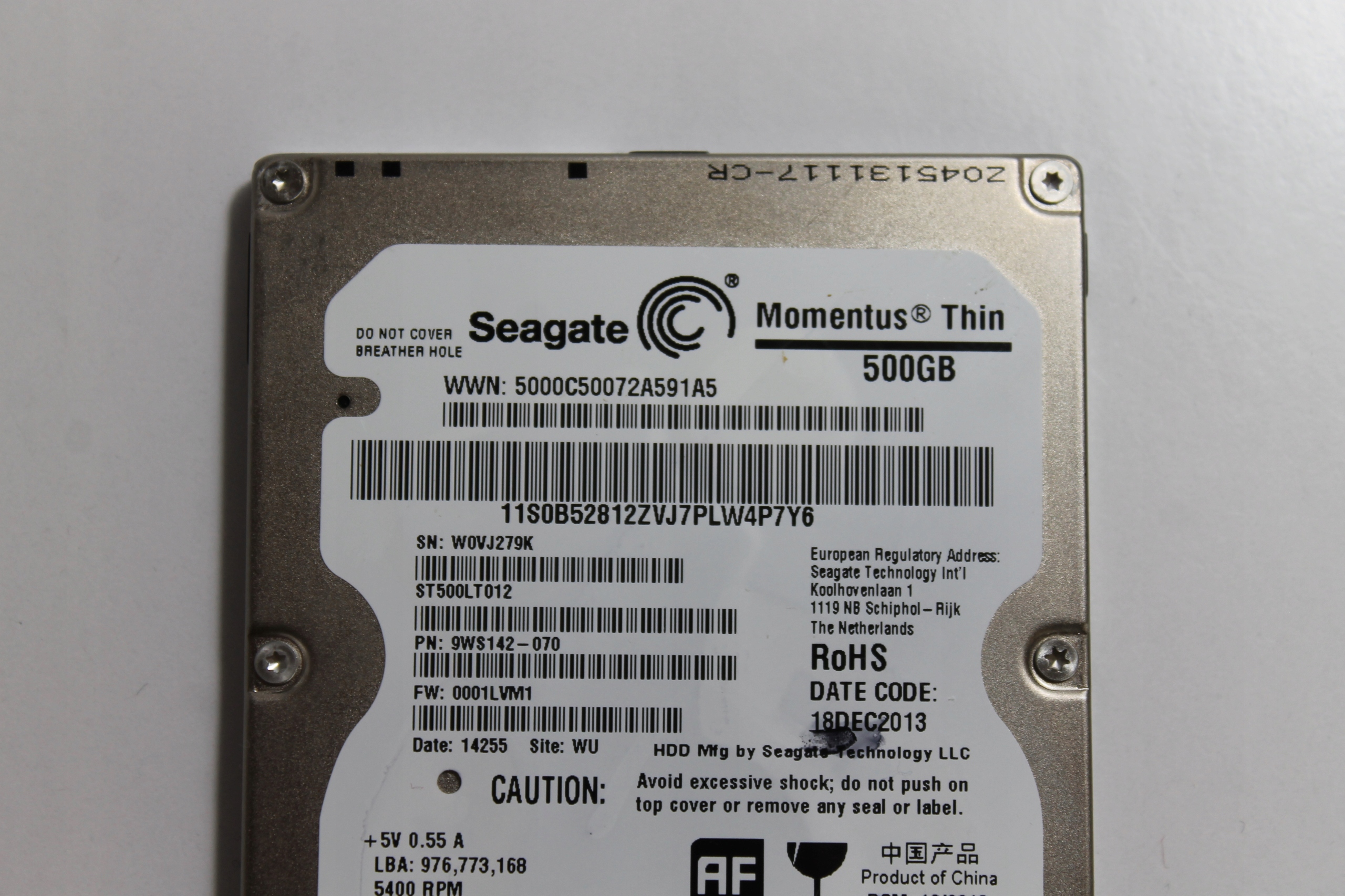 DYSK TWARDY HDD 2.5'' 500GB SEAGATE ST500LT012 Model ST500LT012