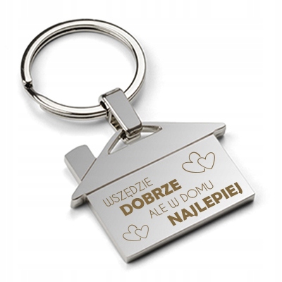 

Brelok Domek Z Grawerem Przeprowadzka