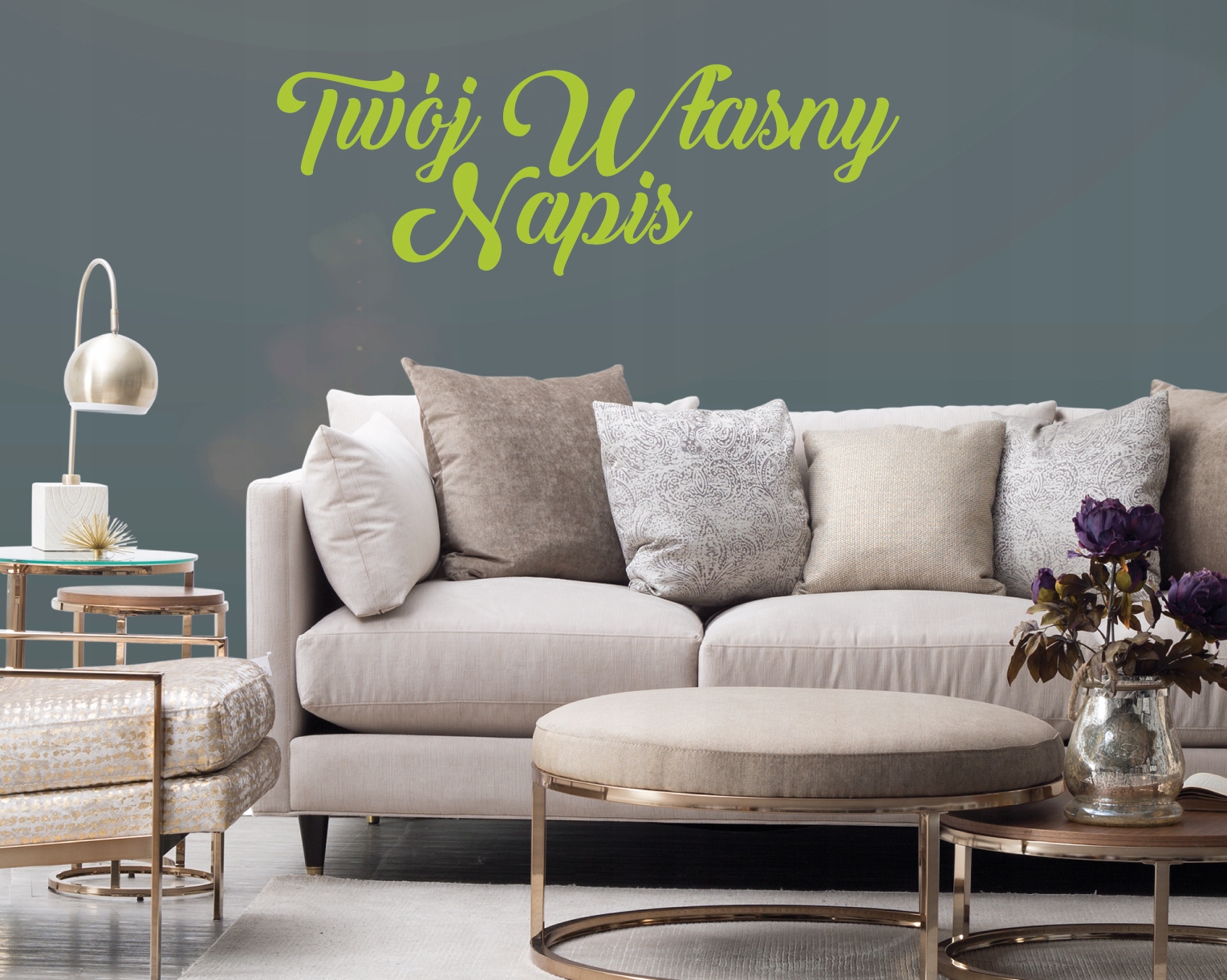Twój własny napis wzór na ścianę naklejka naklejki Długość 100 cm