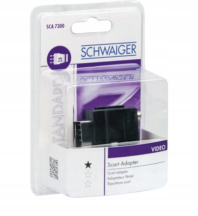 

Adapter Euro Scart 3x Rca Cinch Schwaiger SCA7300
