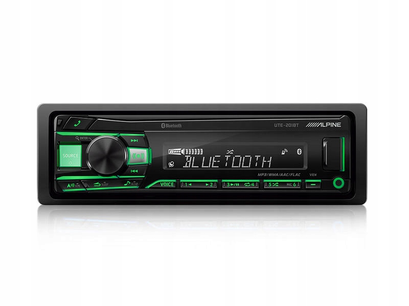 Alpine UTE-201BT radio samochoodowe Usb Aux Bt multikolor-Zdjęcie-0