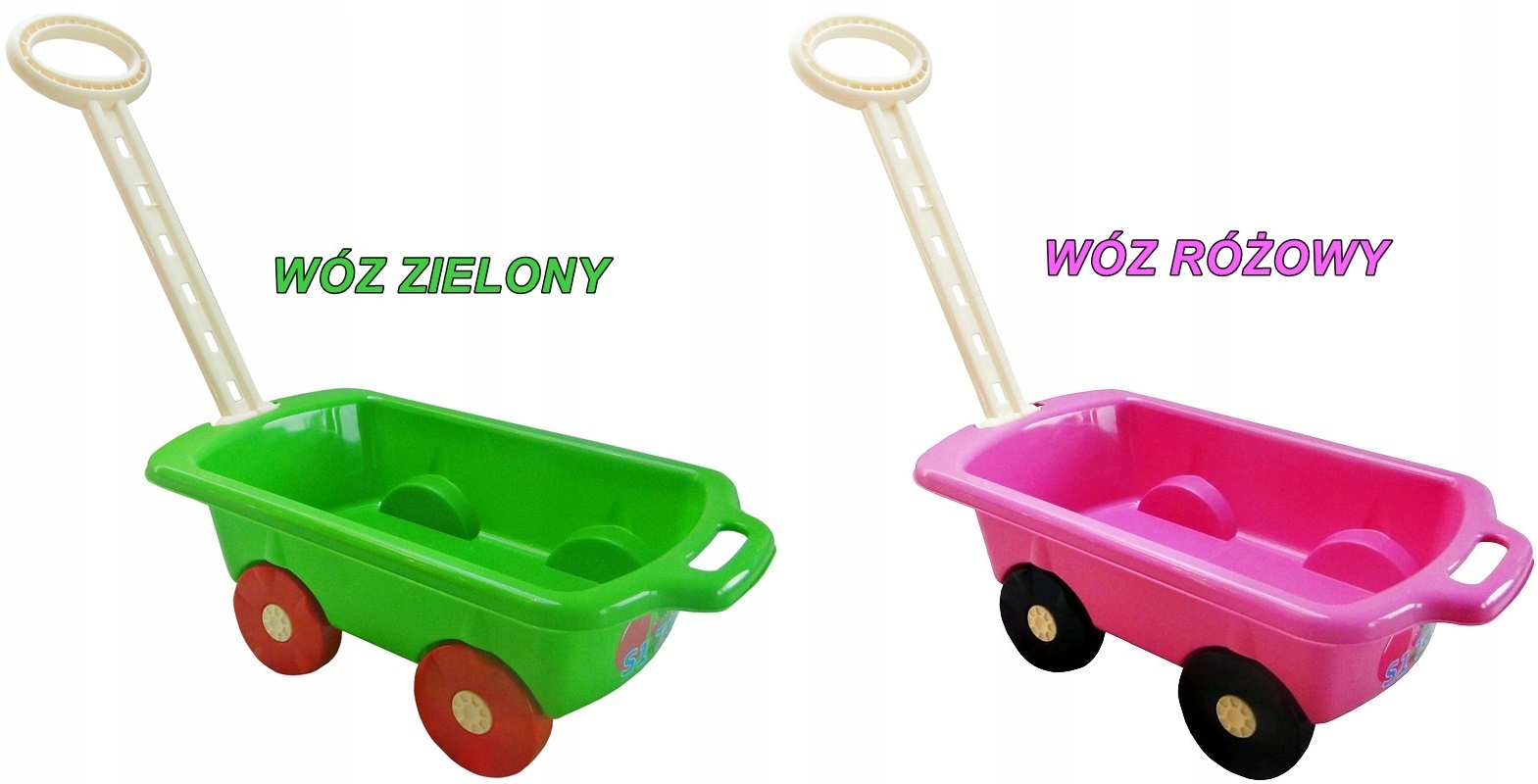 ZESTAW WÓZ TACZKA Z RĄCZKĄ + KLOCKI WAFLE MIX 60 Liczba elementów 60 szt.