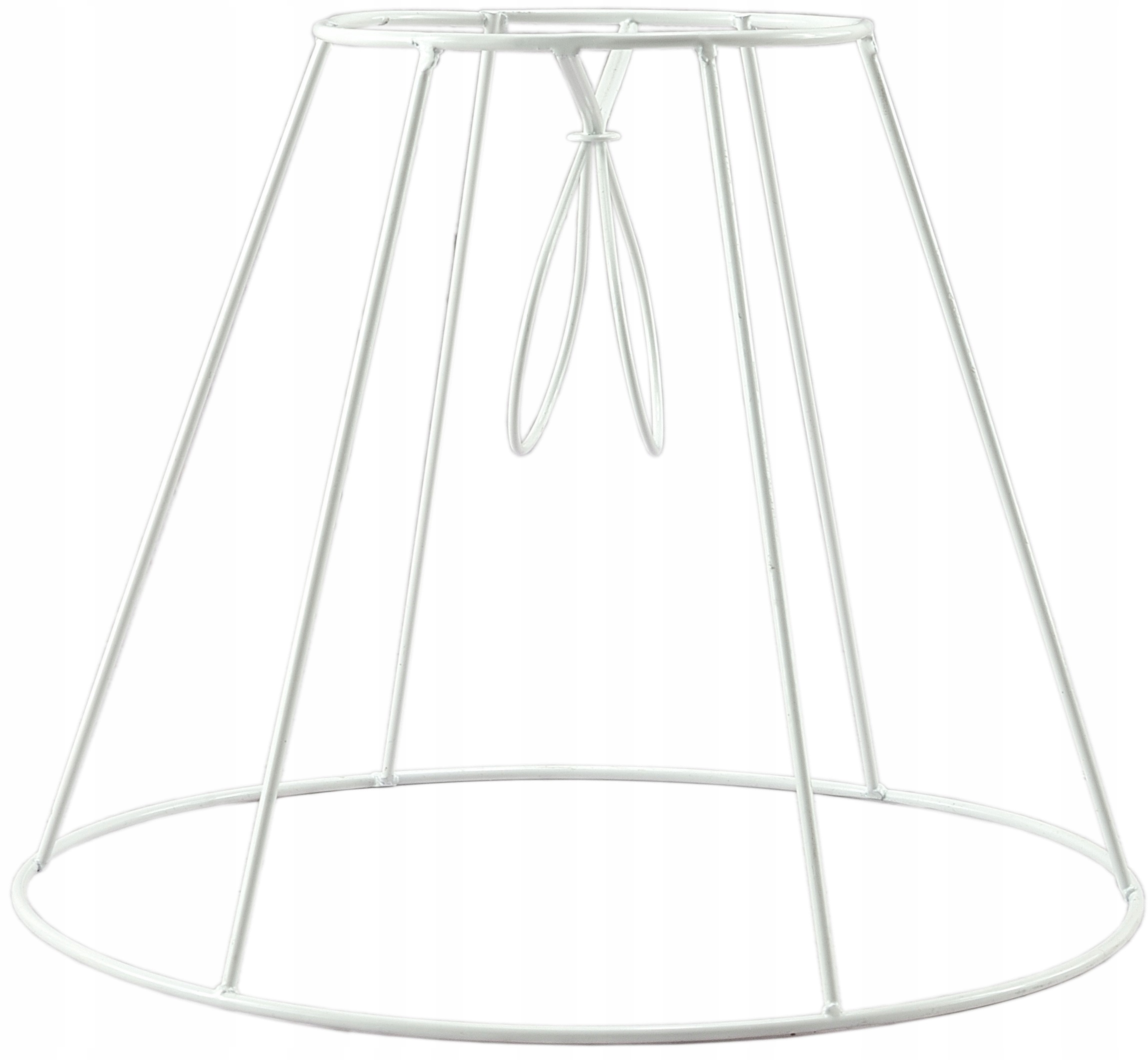 

biały stelaż do abażuru lamp abażur handmade 18cm