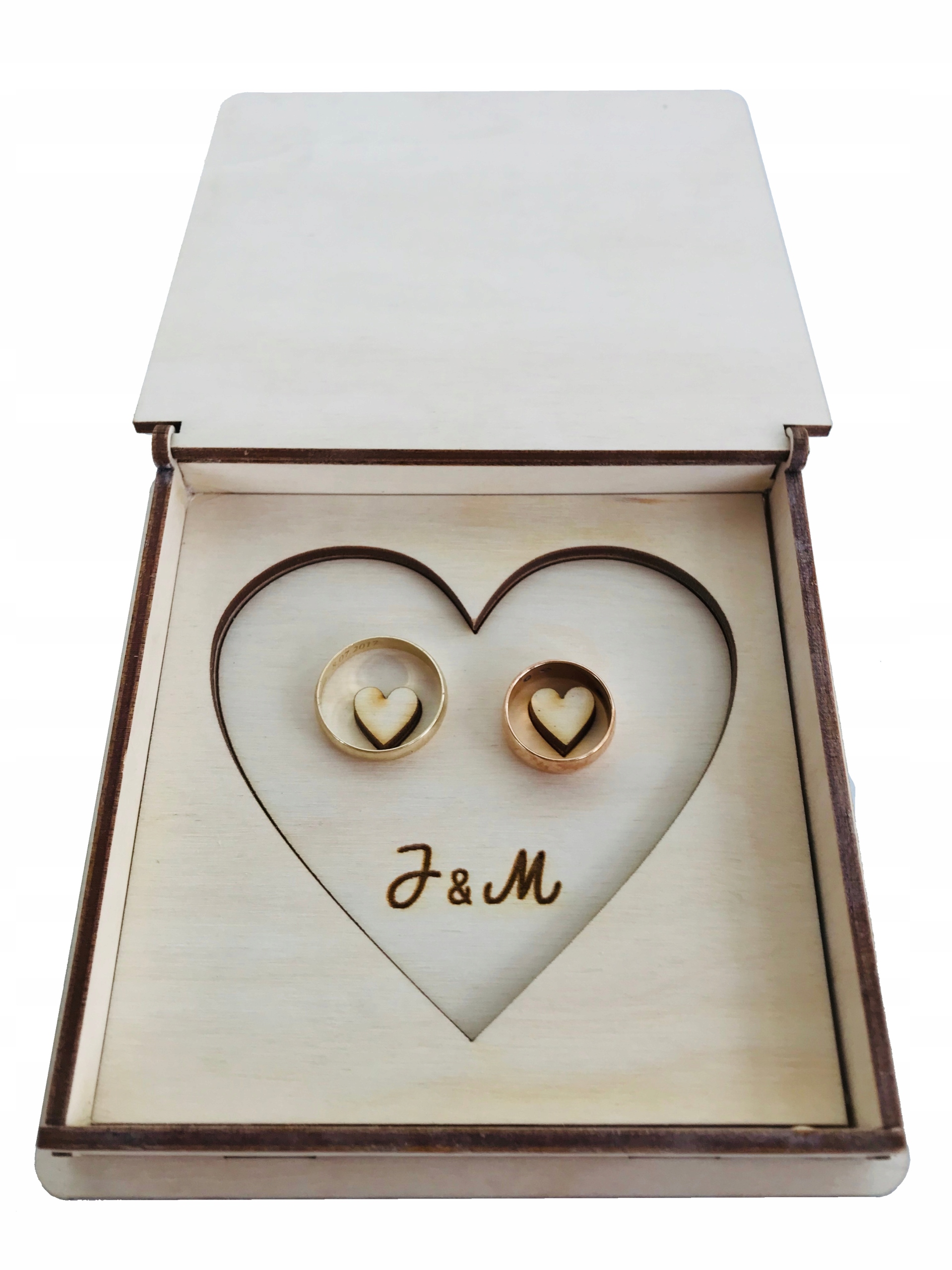 

Pudełko Na Obrączki Grawer ślub wesele drewno