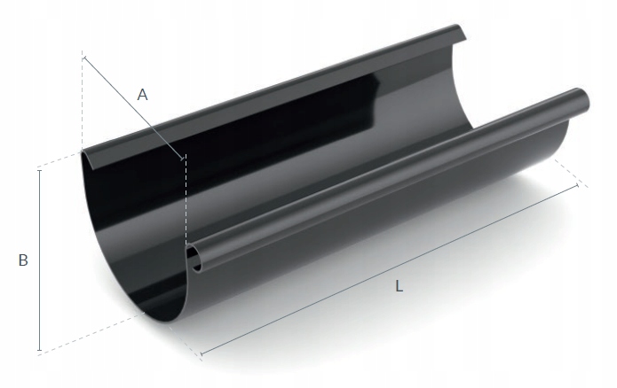 rynna 75mm BRYZA CEGLASTY CEGŁA dł. 2m Kod producenta 60-0062