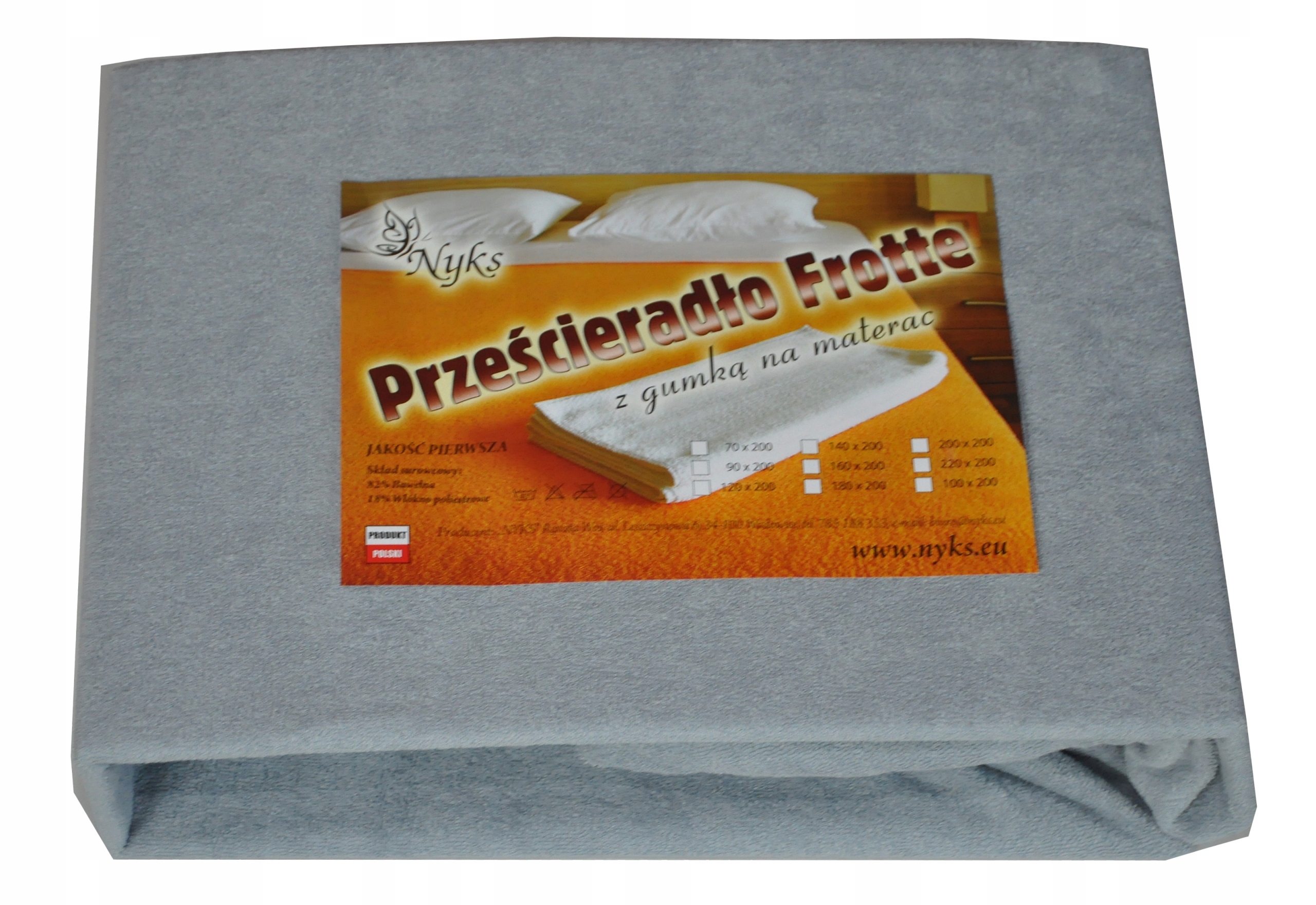 

Prześcieradło 90x190 gruba frotte z gumką 001mix