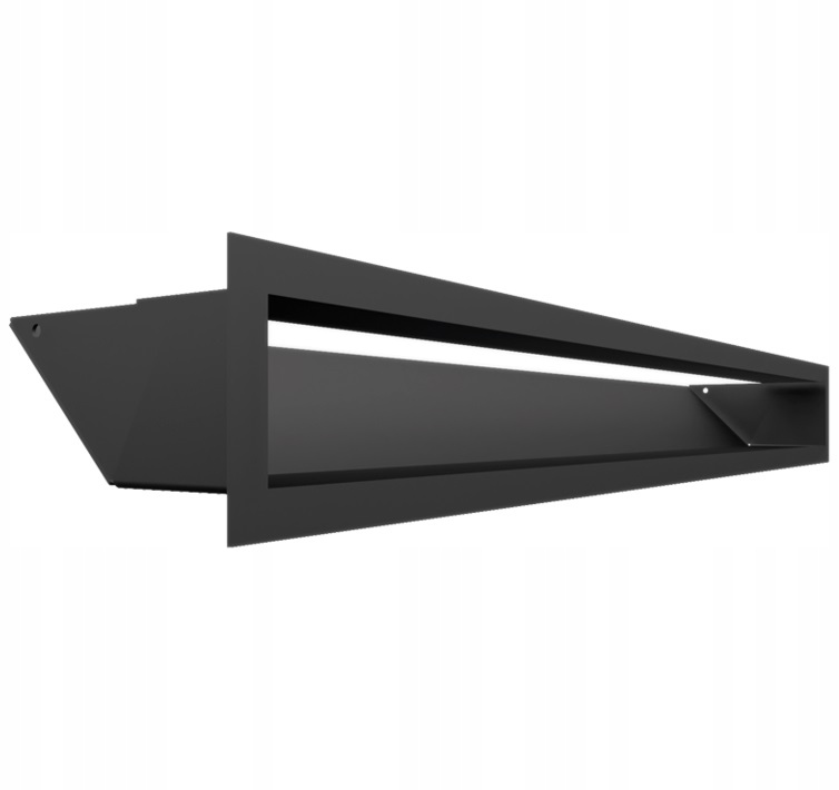 

Kratka kominkowa luft 45S 90x800 czarna bez łączeń