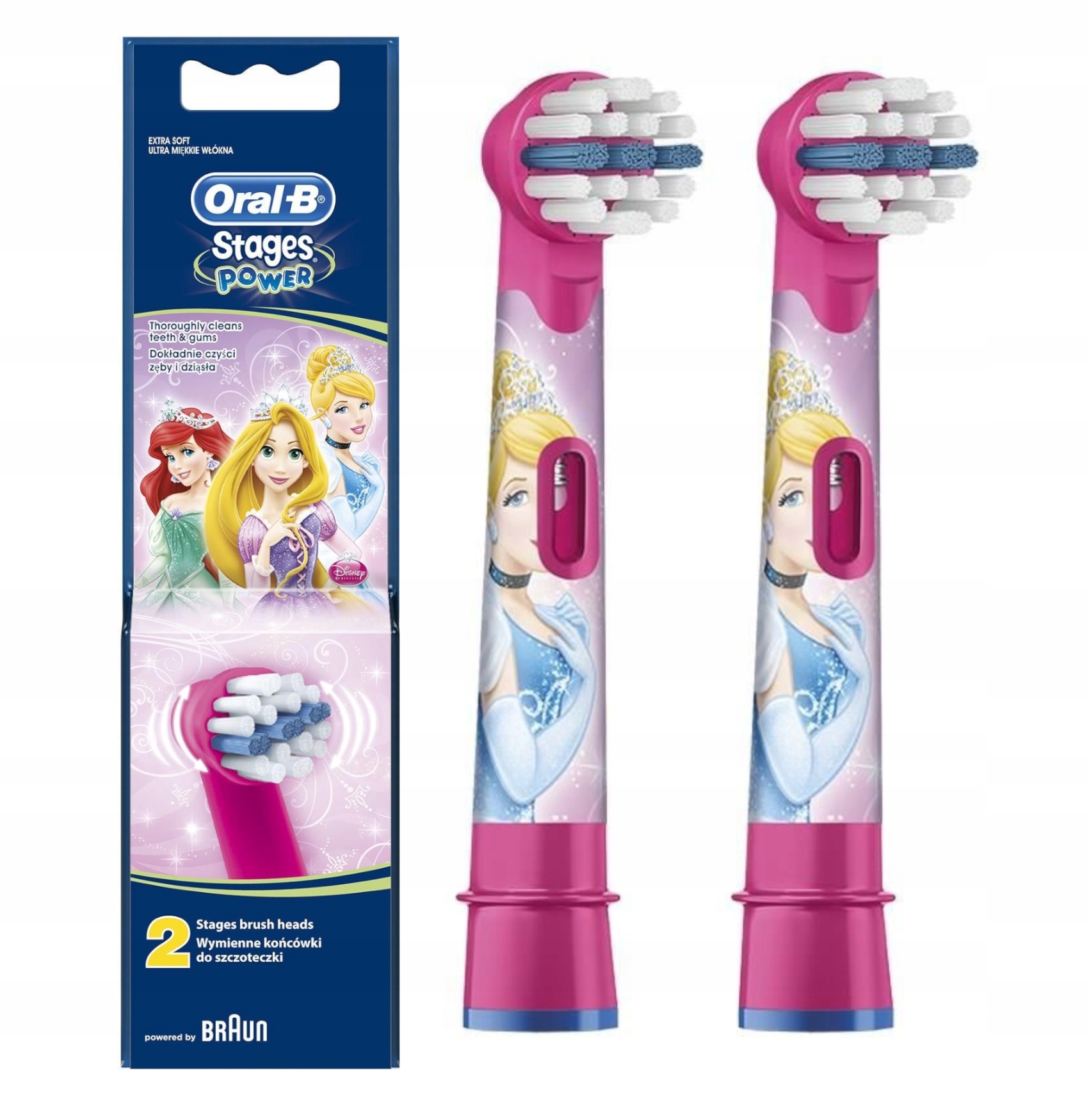 

2x Końcówki Oral-b Stages Księżniczki Dla Dzieci