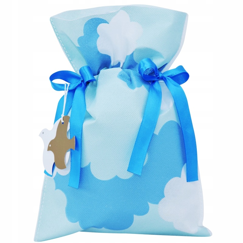 

Torba Worek Prezentowy Chmurki 30x45 Niebieski