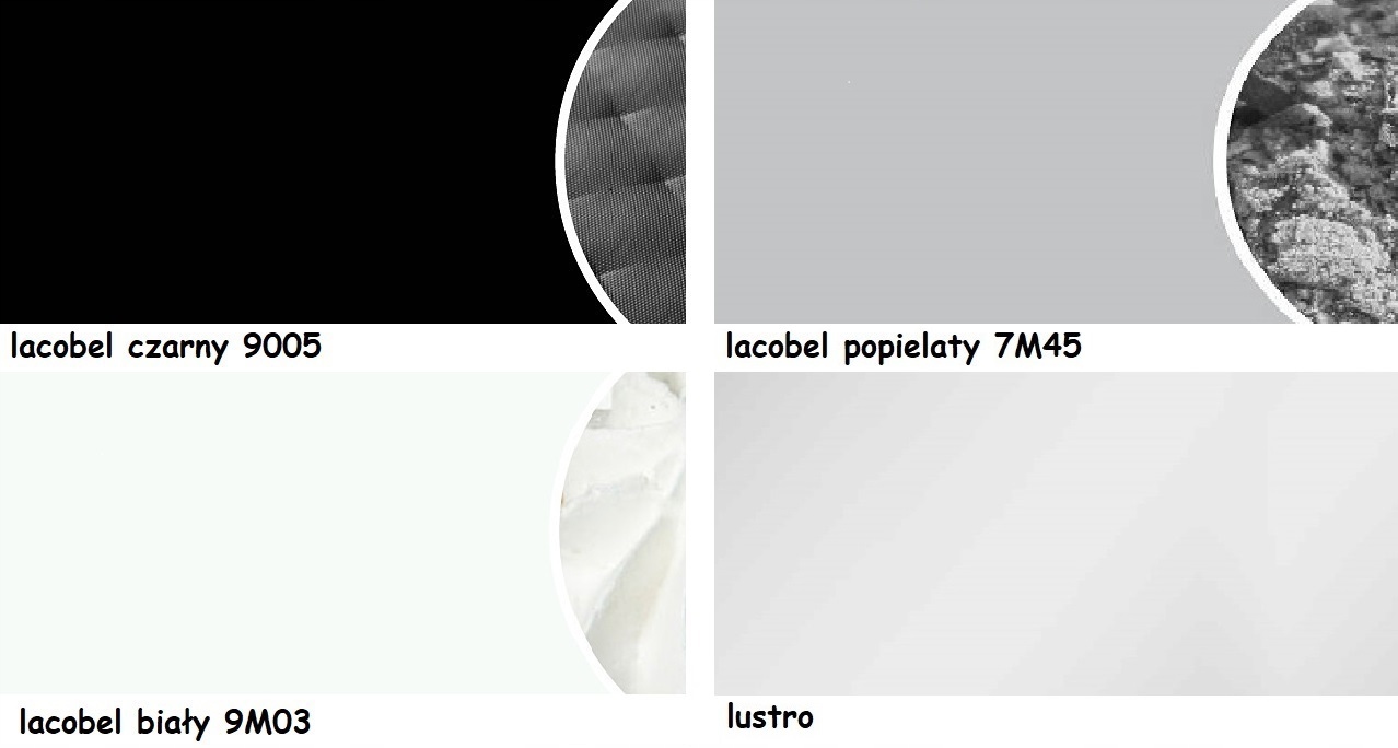 Szafa Przesuwna 160 Czarne szkło lacobel WITO Kolekcja x