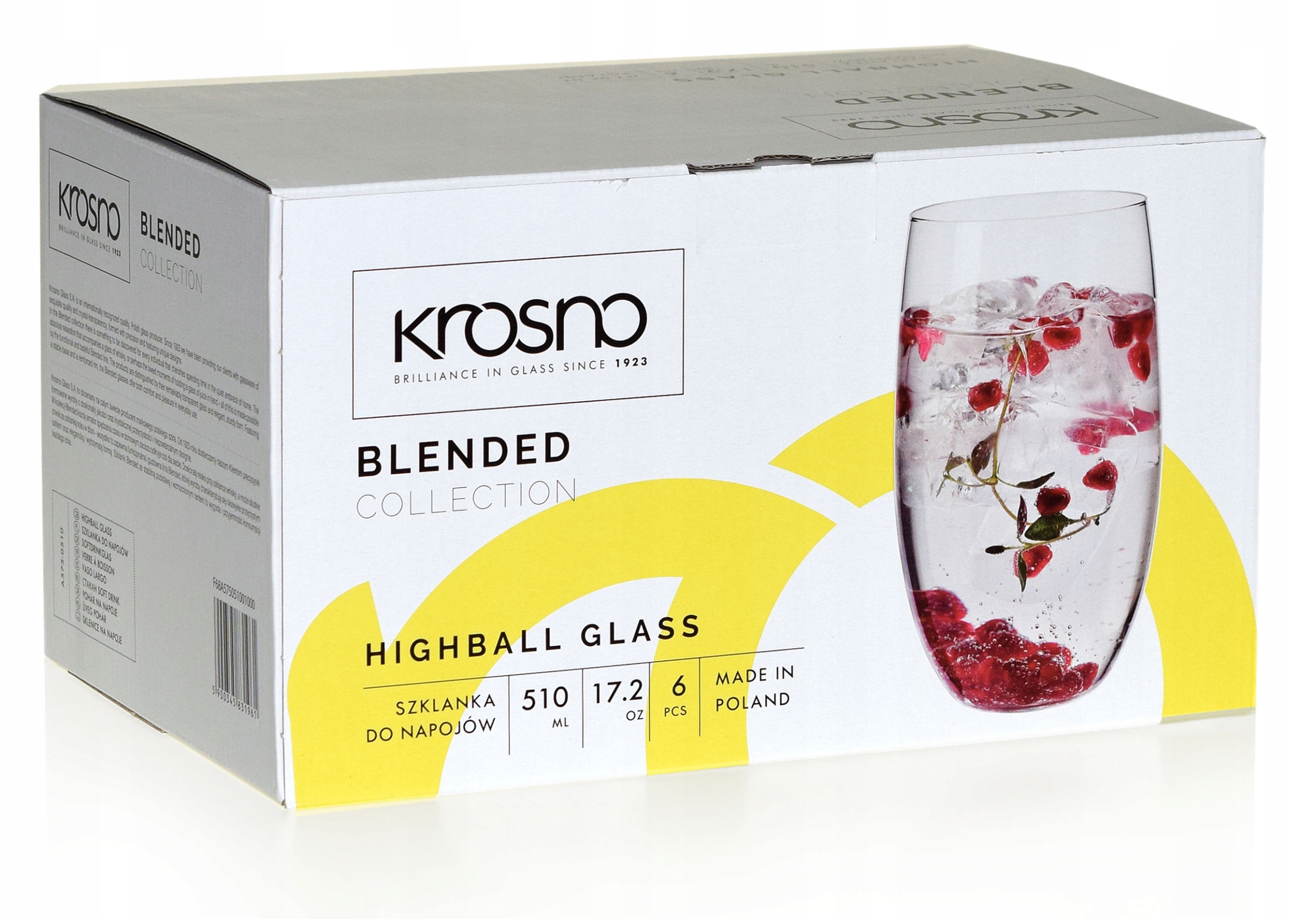 

Szklanki do soku wody napojów Krosno Blended 510ml