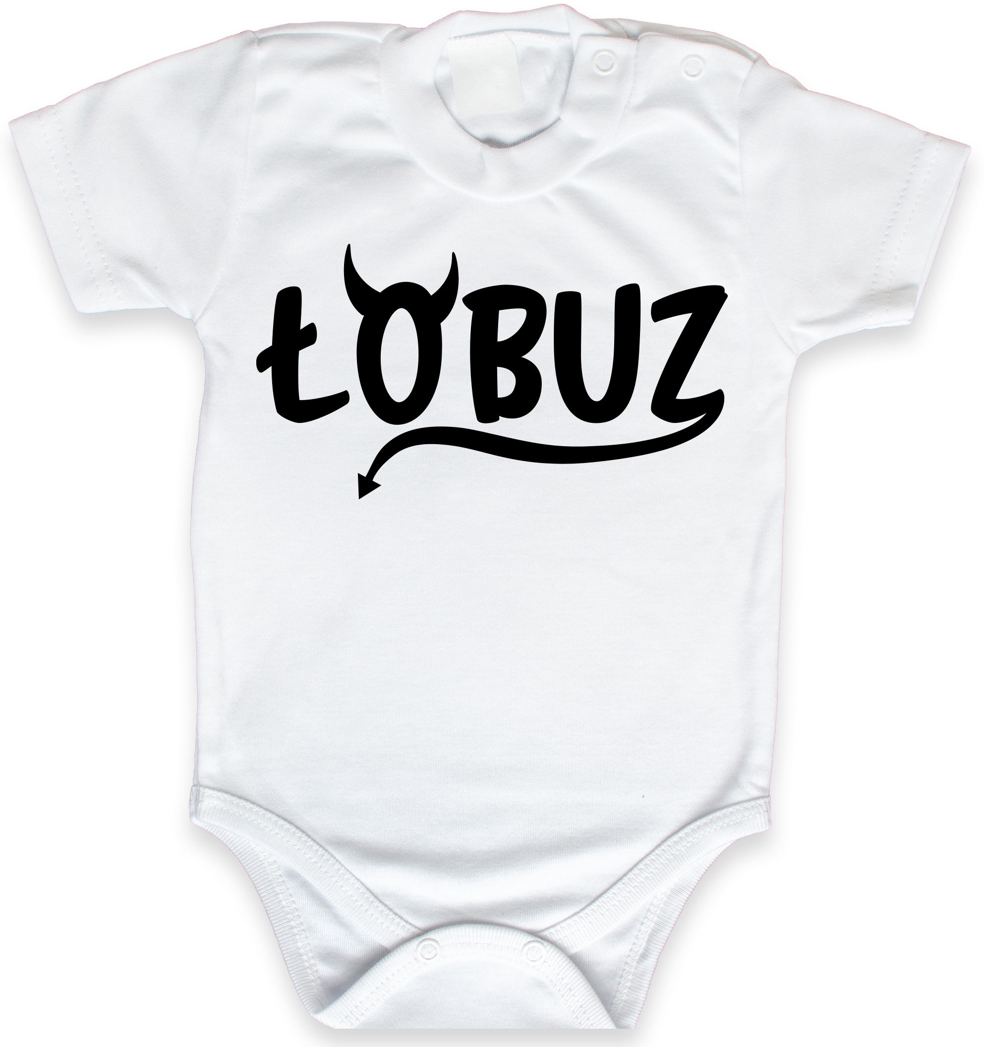 

Body Łobuz mały łobuziak białe krótki rozm 80 ver2