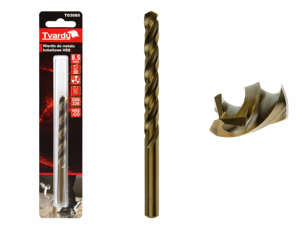 

Wiertło Kobaltowe 8,5mm Hss Co M35 Metalu Tvardy