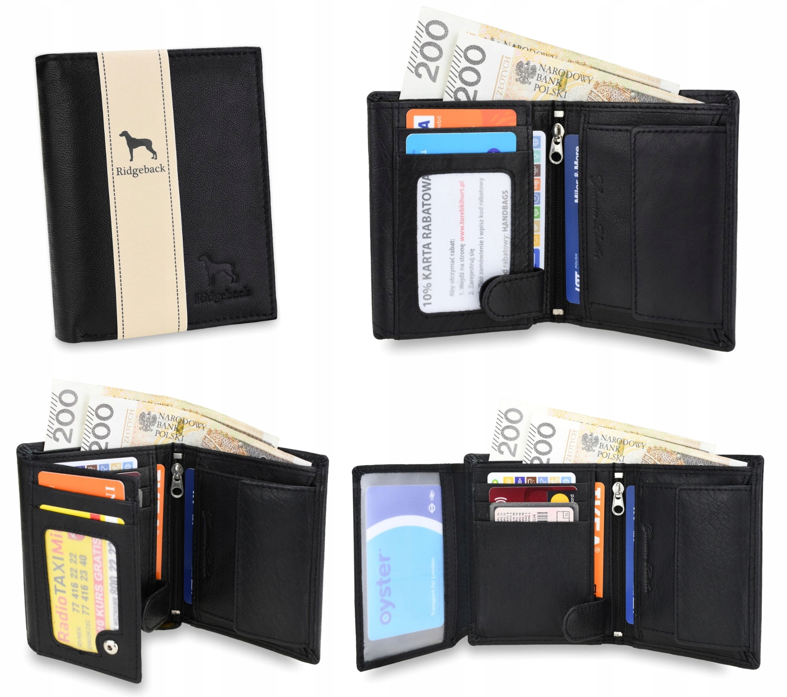 

Portfel Męski Skórzany Skóra Naturalna -80% NC31