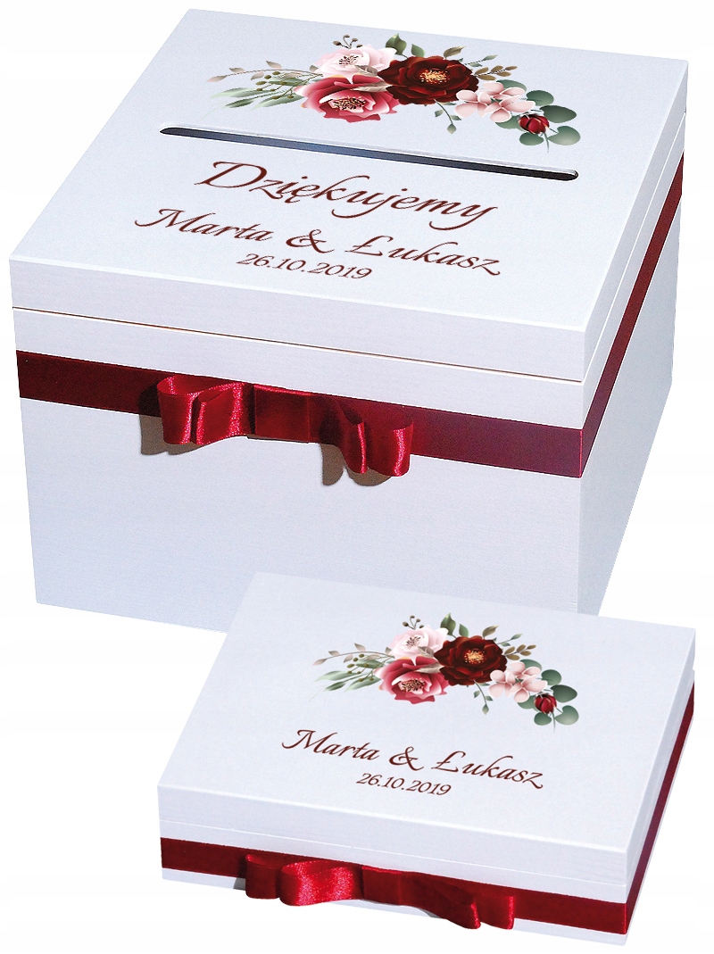 

Pudełko na obrączki i koperty grafika imiona U32