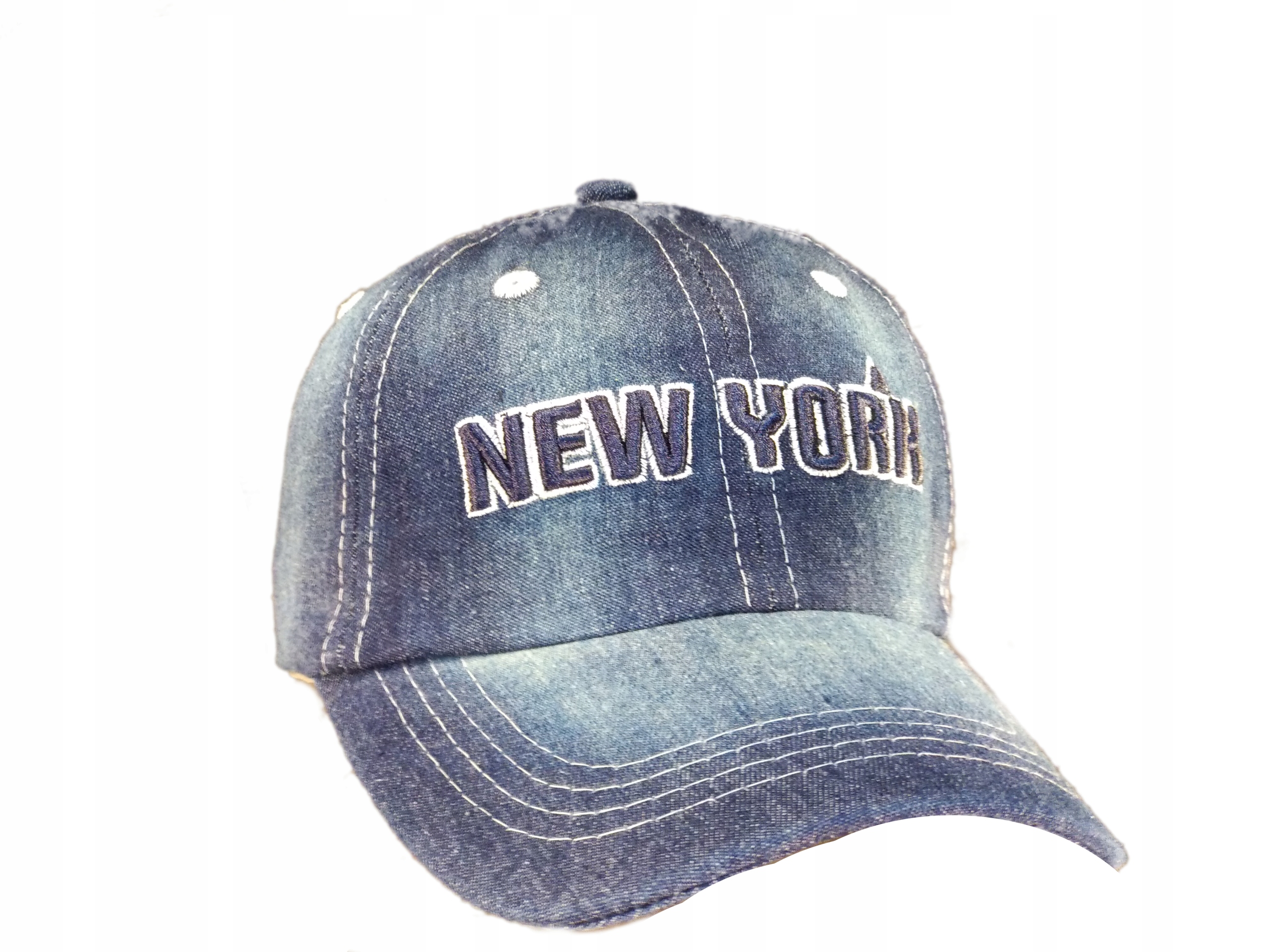

Jeans New York Ny 56 Bejsbolówka Jeansowa Haft