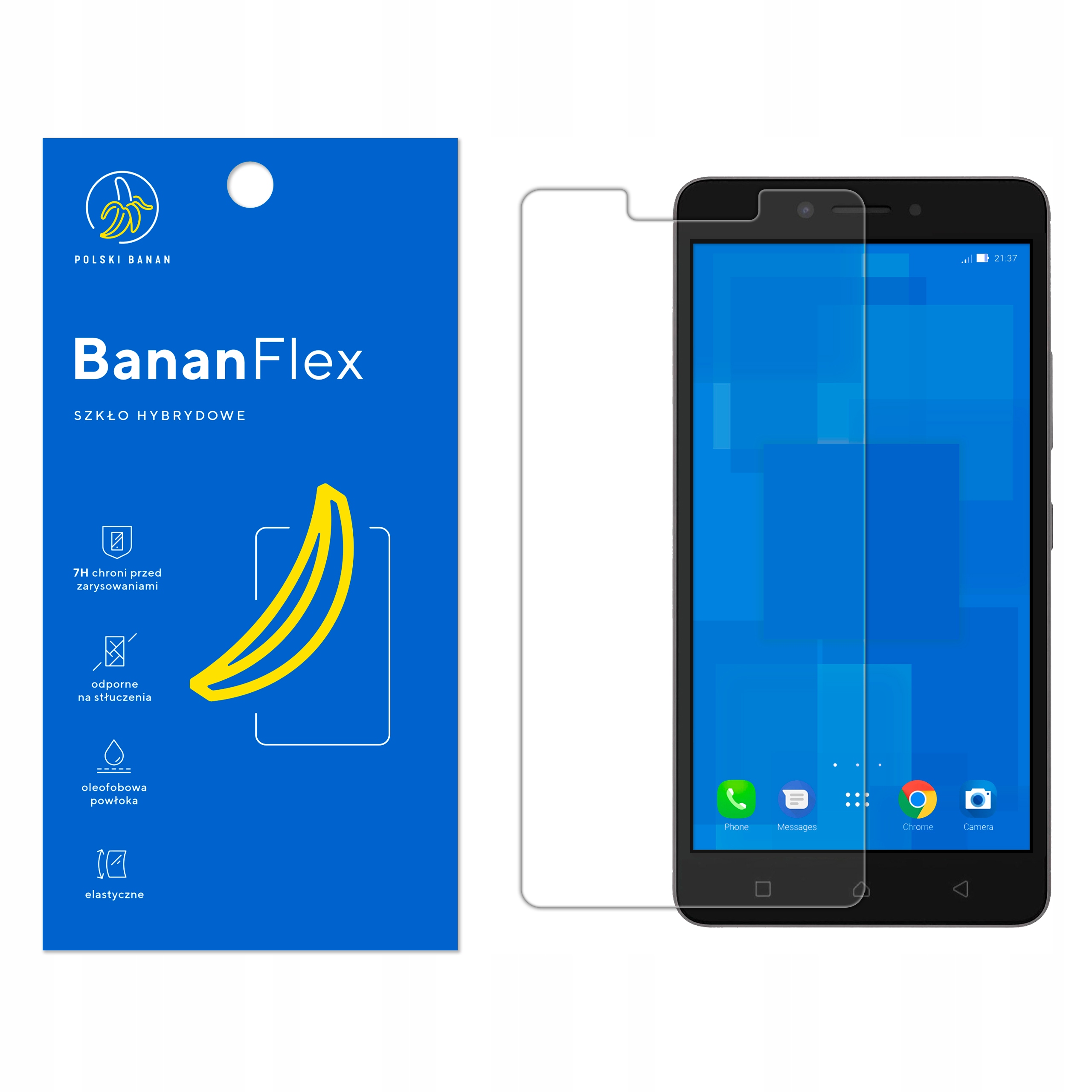 

Szkło Hybrydowe Polski Banan 7H do Lenovo K6 Note