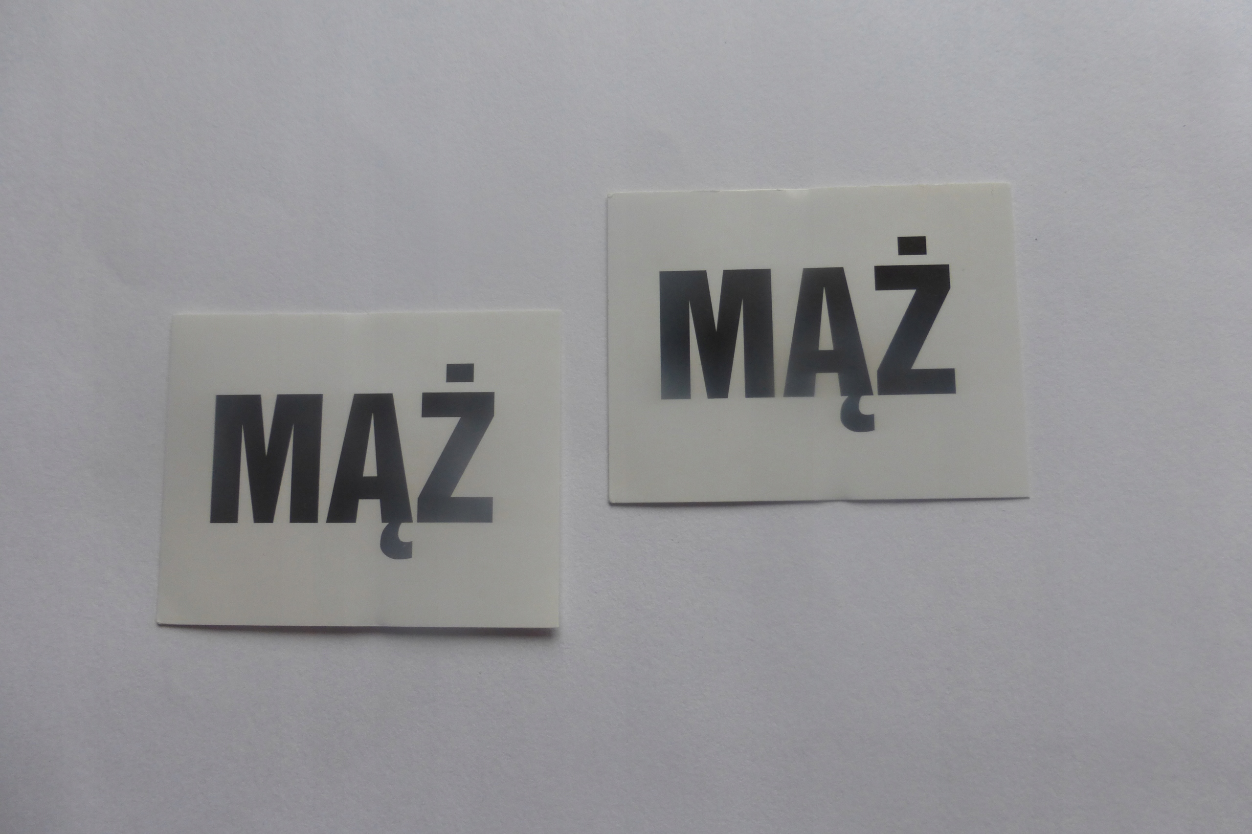 

naklejki na pod buty Mąż 2 sztuki ślub wesele