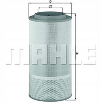 X353 FILTR POWIETRZA MAHLE KNECHT LX 1894 530mm