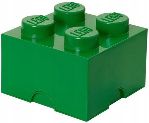 

Lego Pojemnik Klocek 4 Pudełko Zielony Duży