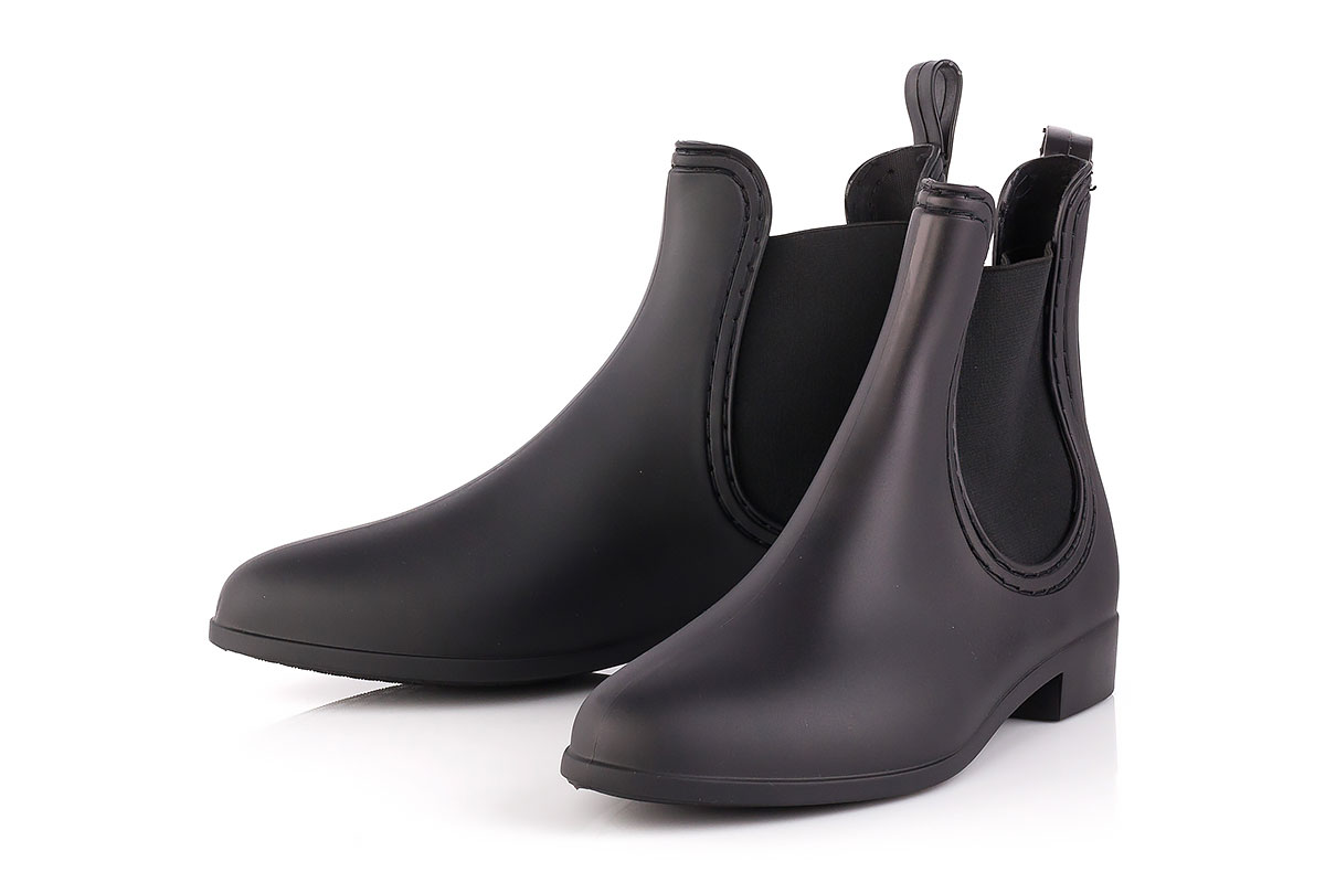 KALOSZE SZTYBLETY KRÓTKIE MELISKI CZARNE DAMSKIE MATOWE R.38 Marka inna