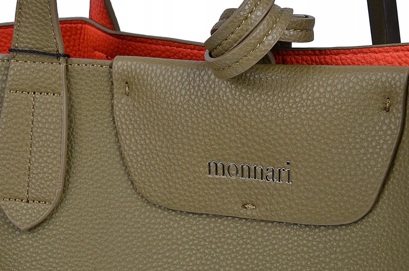 MONNARI TOREBKA damska SHOPPER KOLOR NOWOŚĆ Wielkość duża (mieszcząca A4)
