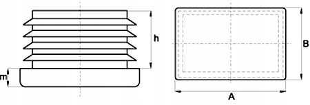 ZAŚLEPKA DO PROFILU 25x40mm ZATYCZKA 50szt Marka inny