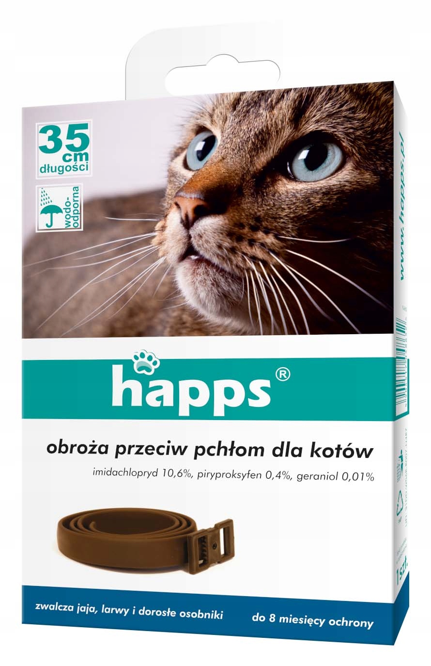 

Happs Obroża Przeciw Pchłom Dla Kotów
