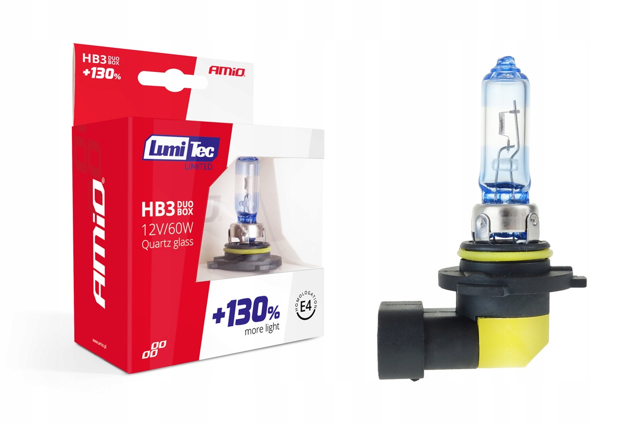 

Żarówki HB3 12V LumiTec Limited +130% 4300K Kpl