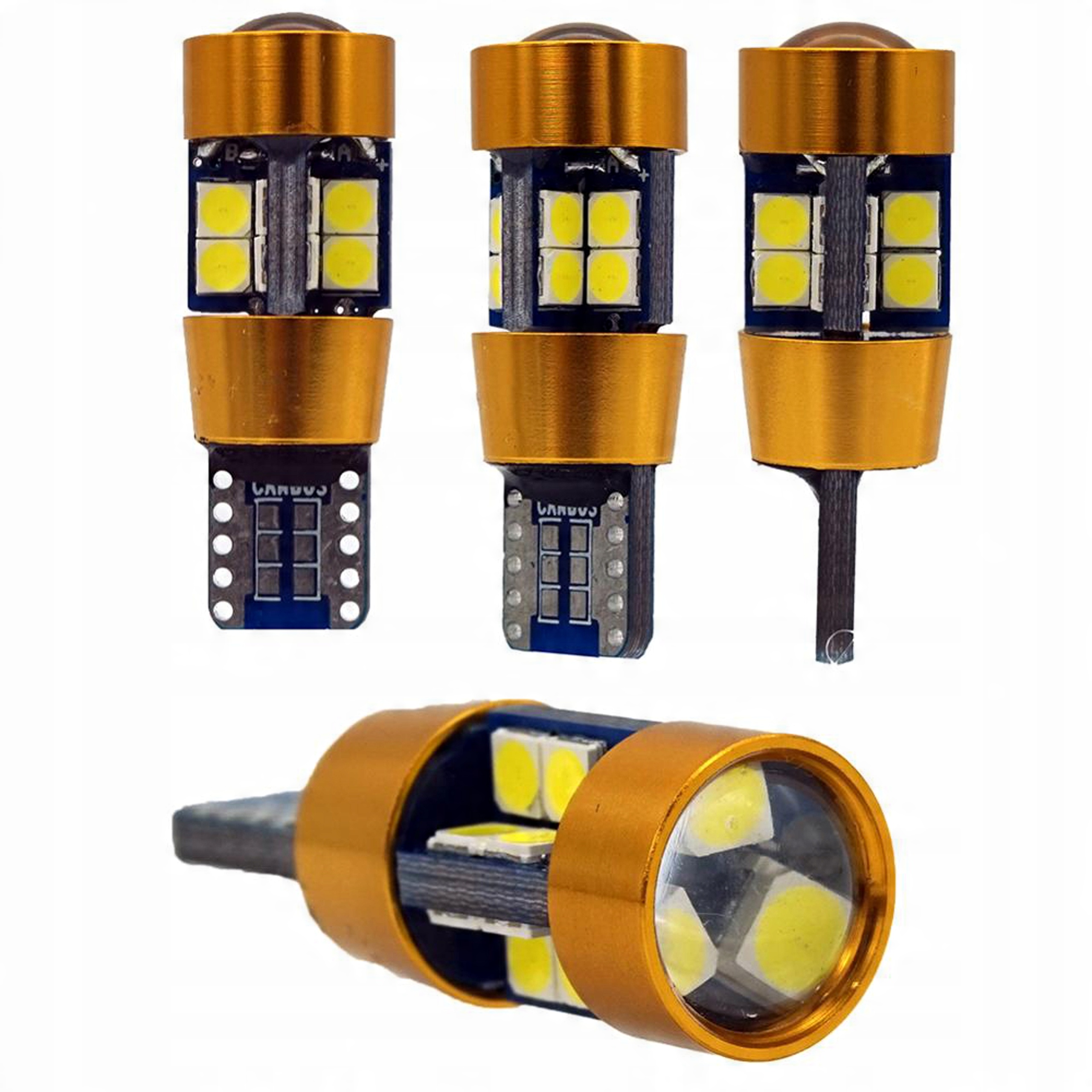 

W5W 19 led 3030 T10 canbus soczewka stabilizator