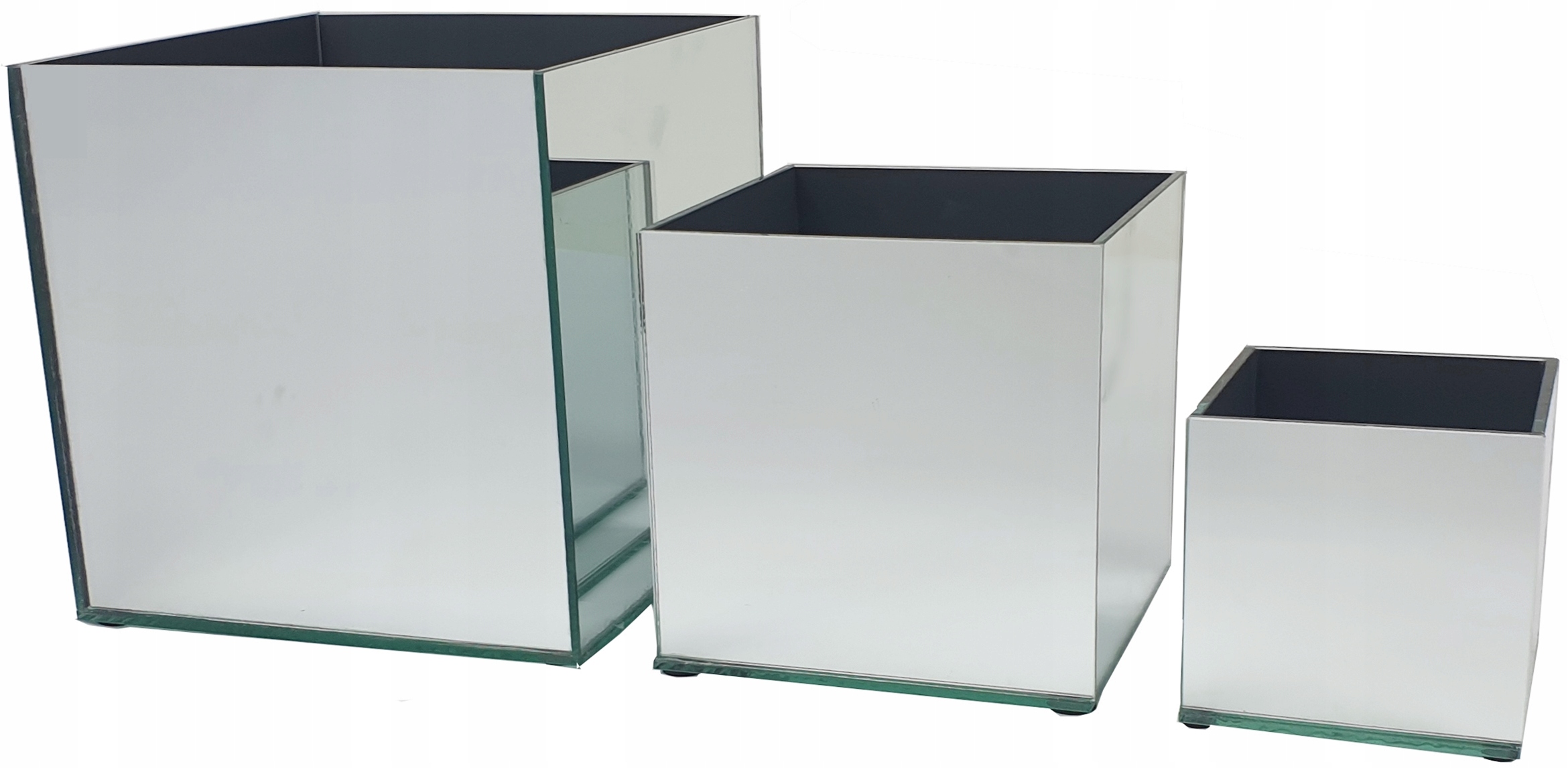 Doniczka lustrzana OSŁONKA LUSTRO Glamour M 15 cm Marka inny