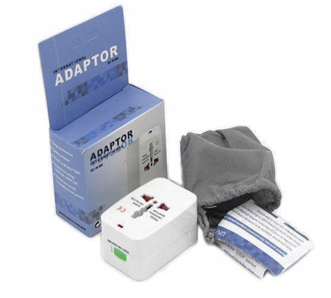 ADAPTER PODRÓŻNY PRZEJŚCIÓWKA GNIAZDKA US AU UK EU Model 8912346878057a