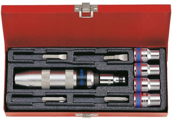 WKRETAK UDAROWY Z BITAMI NASADKI 8 14mm KING TONY