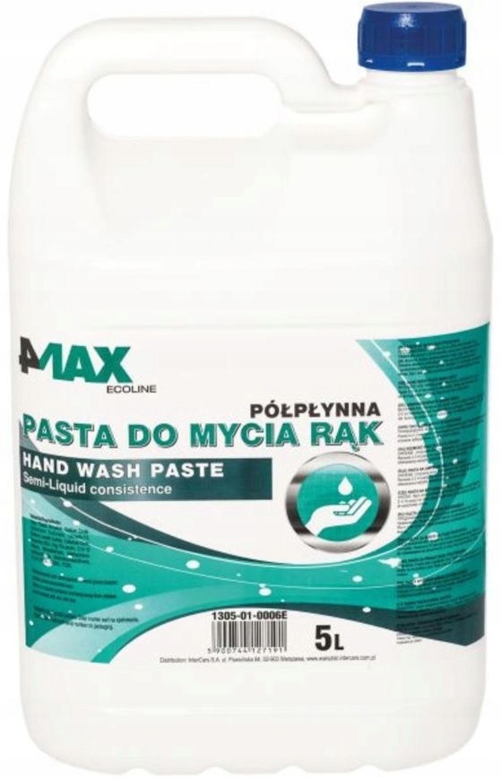 

4MAX Pasta Do Mycia Rąk Półpłynna Skuteczna 5L