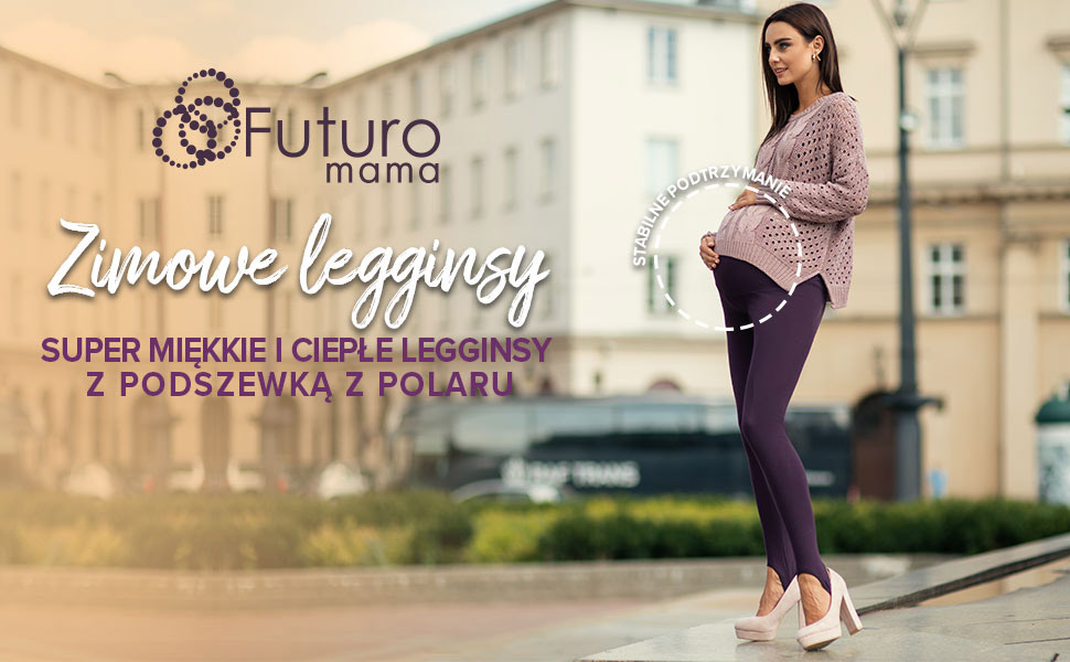 2X LEGGINSY CIĄŻOWE OCIEPLANE ZAPIĘTKA PREG-LS Płeć kobieta