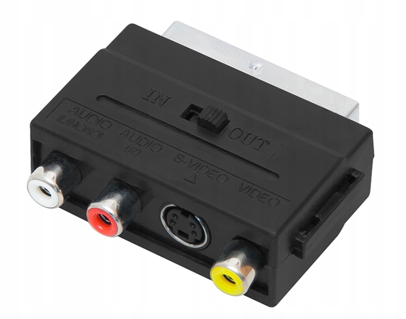

Adapter Euro Scart 3x Rca 1x Svhs Przełącznik