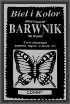 Barwnik do tkanin farba CZARNA