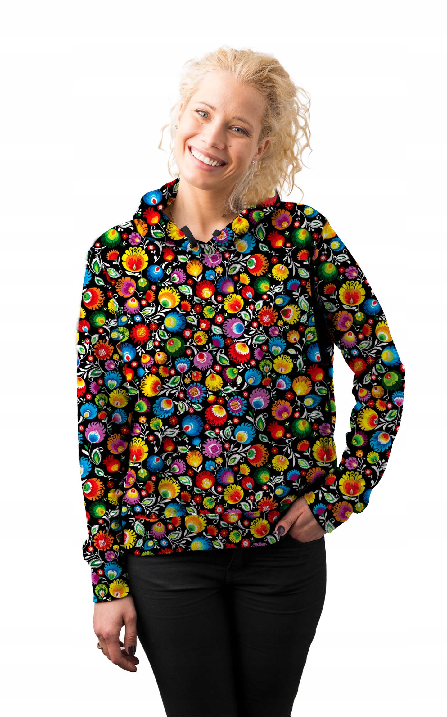 

Bluza Damska Print XL Folklor Łowicki Modna Styl