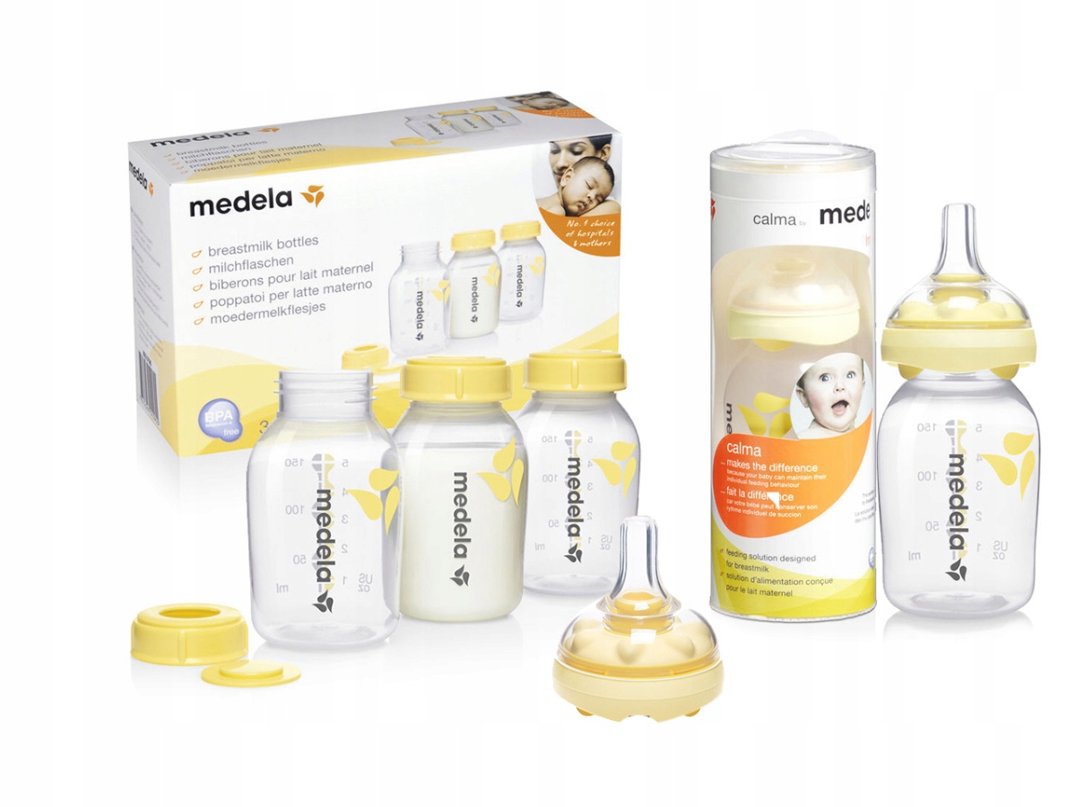

Medela Calma 150ml, Butelki 3x150ml, Calma Smoczek