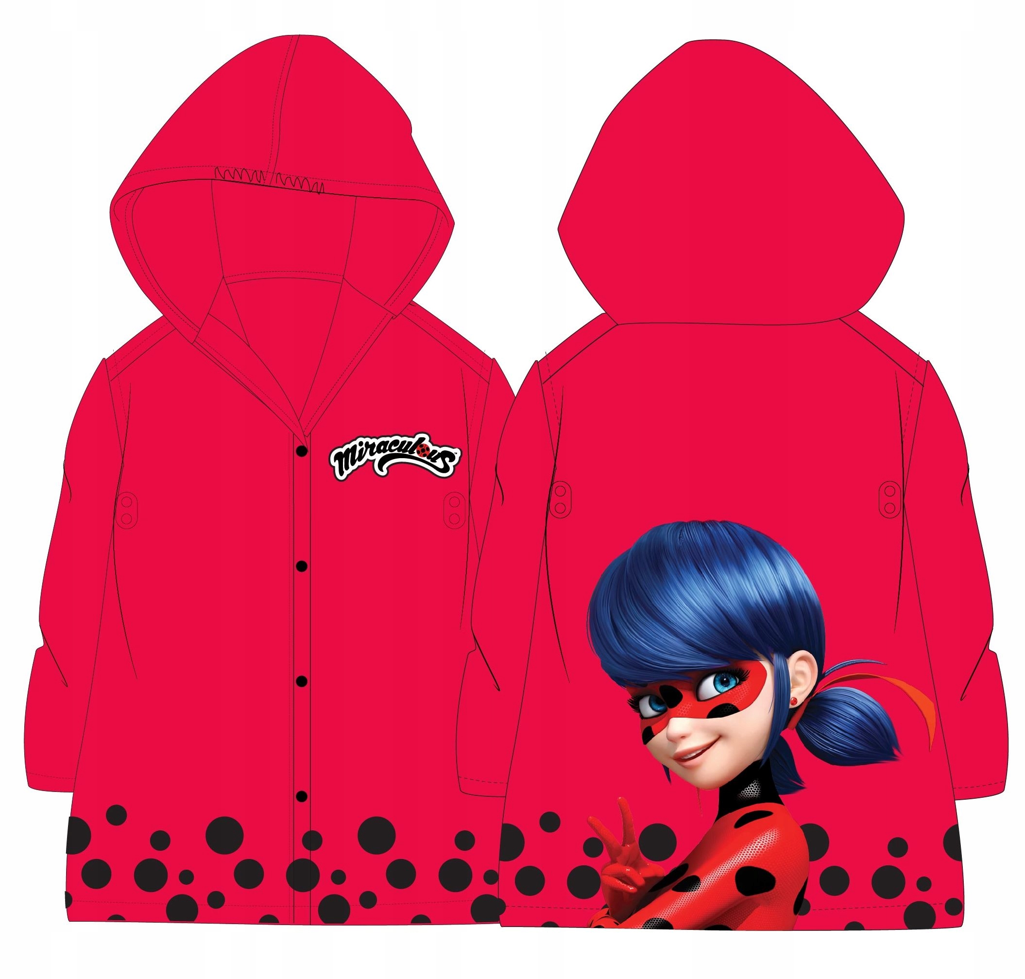 

Płaszcz przeciwdeszczowy Biedronka i kot 110/116