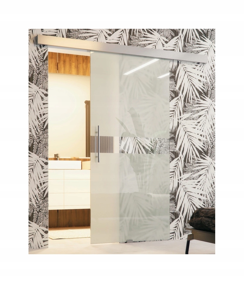 Posuvné nástěnné dveře pískované Forto Bis 100