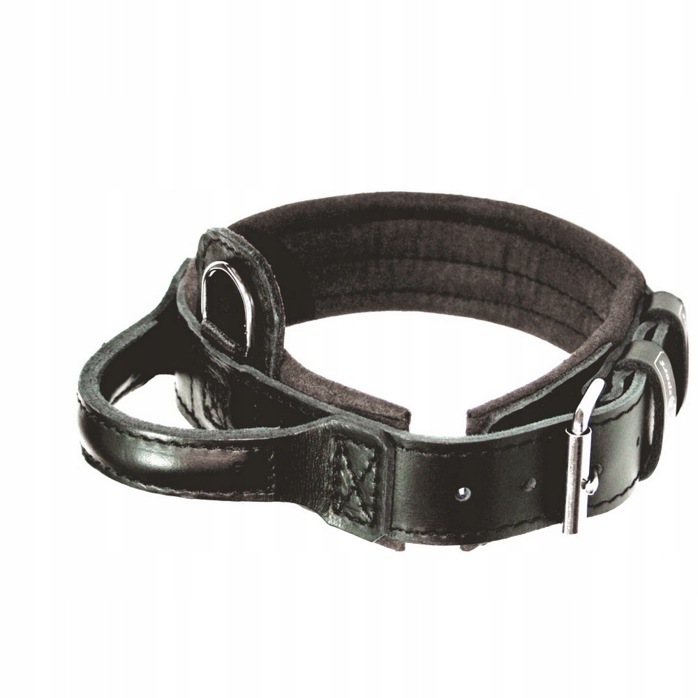 Levně Dingo Gear Obojek Kůže S Rukojetí Drago 40-48cm