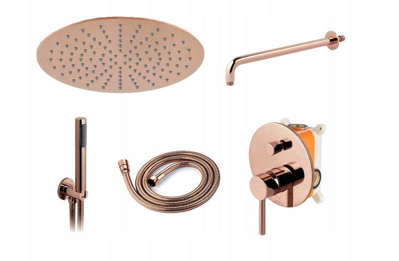

Zestaw Natryskowy Lungo Rose Gold Podtynkowy