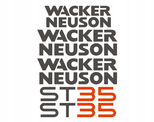 Samolepky Wacker Neuson ST35