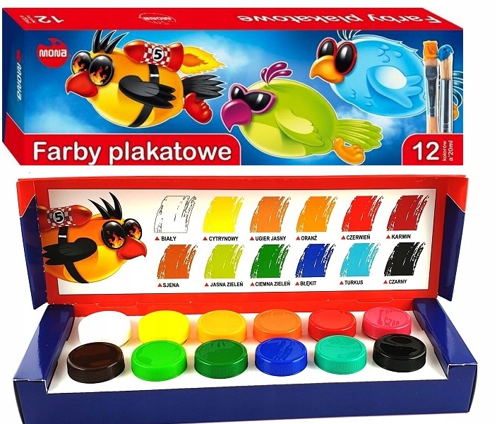 

Mona Farby Szkolne Plakatowe 20ML