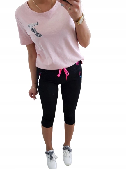 

Modna Bluzka Damska Benter - Różowa r.2XL Bawełna