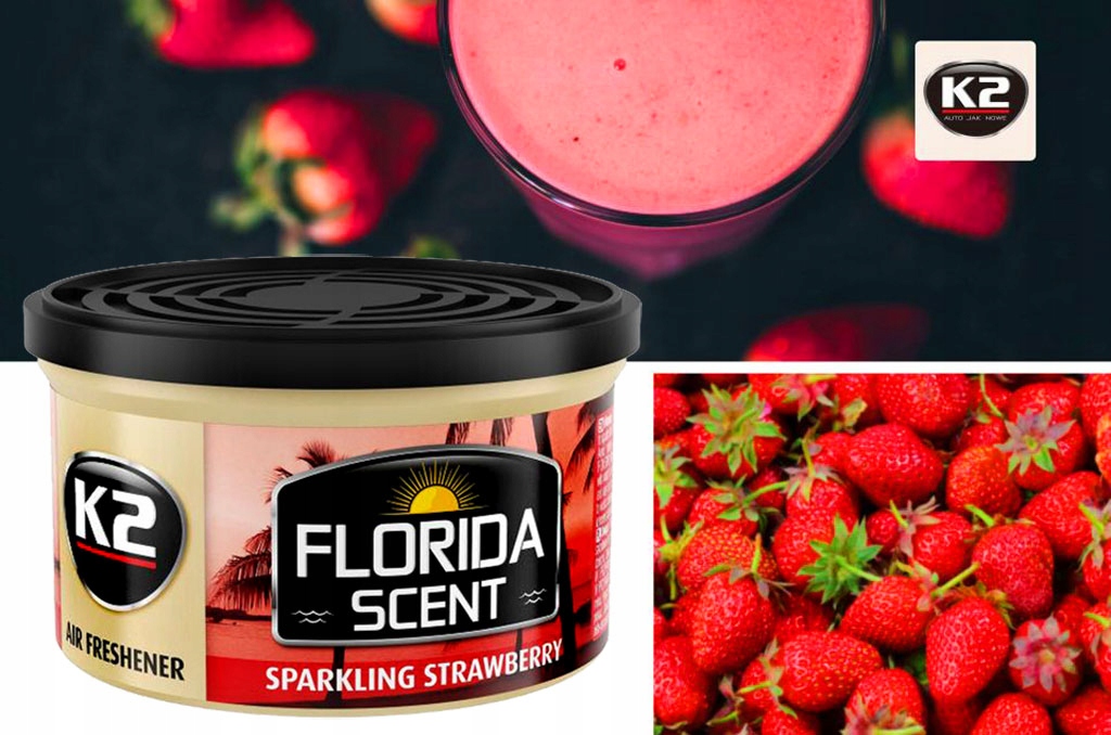 ZAPACH K2 FLORIDA SPARKLING STRAWBERRY Regulacja Rodzaj żele