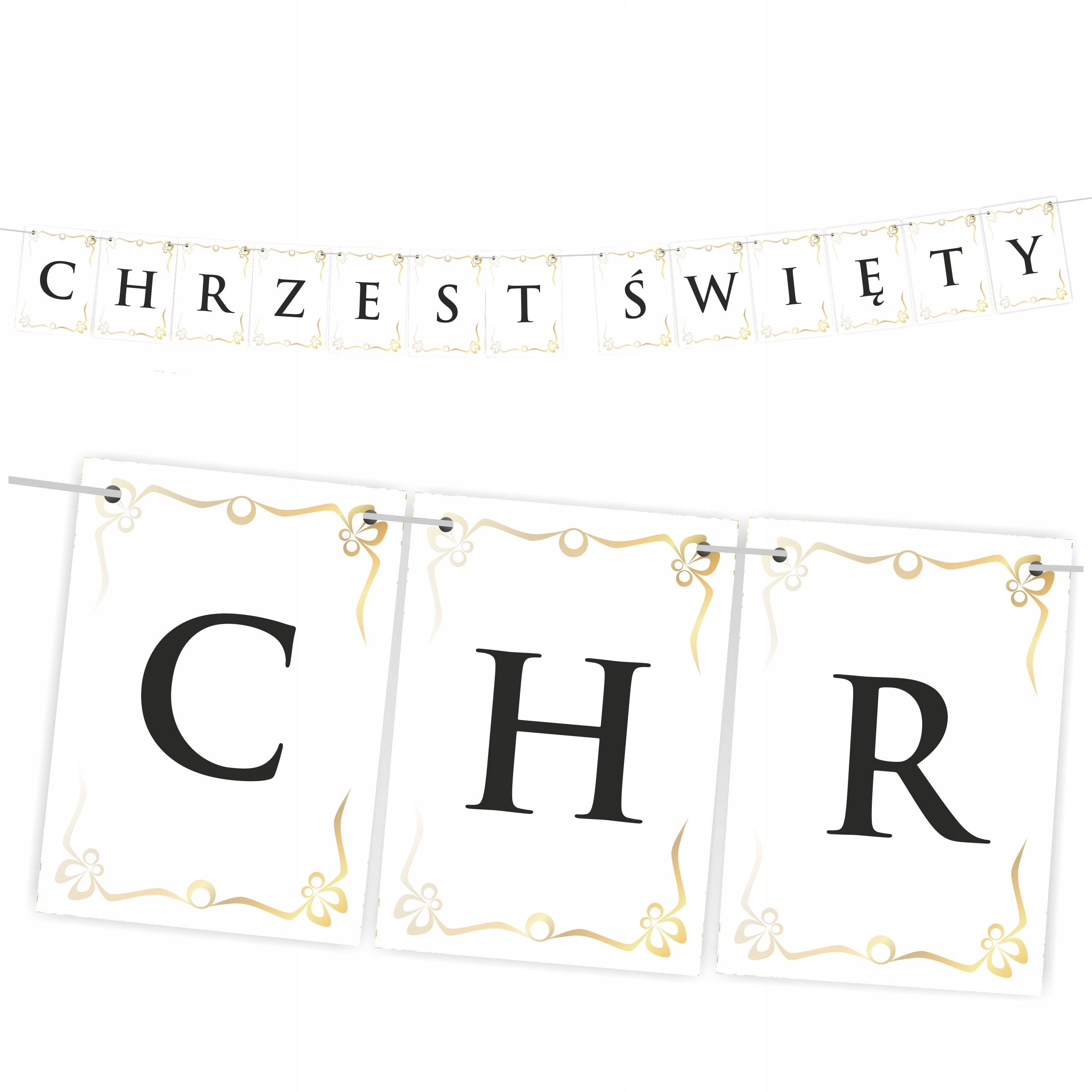 

Baner Girlanda Chrzest Święty 200cm