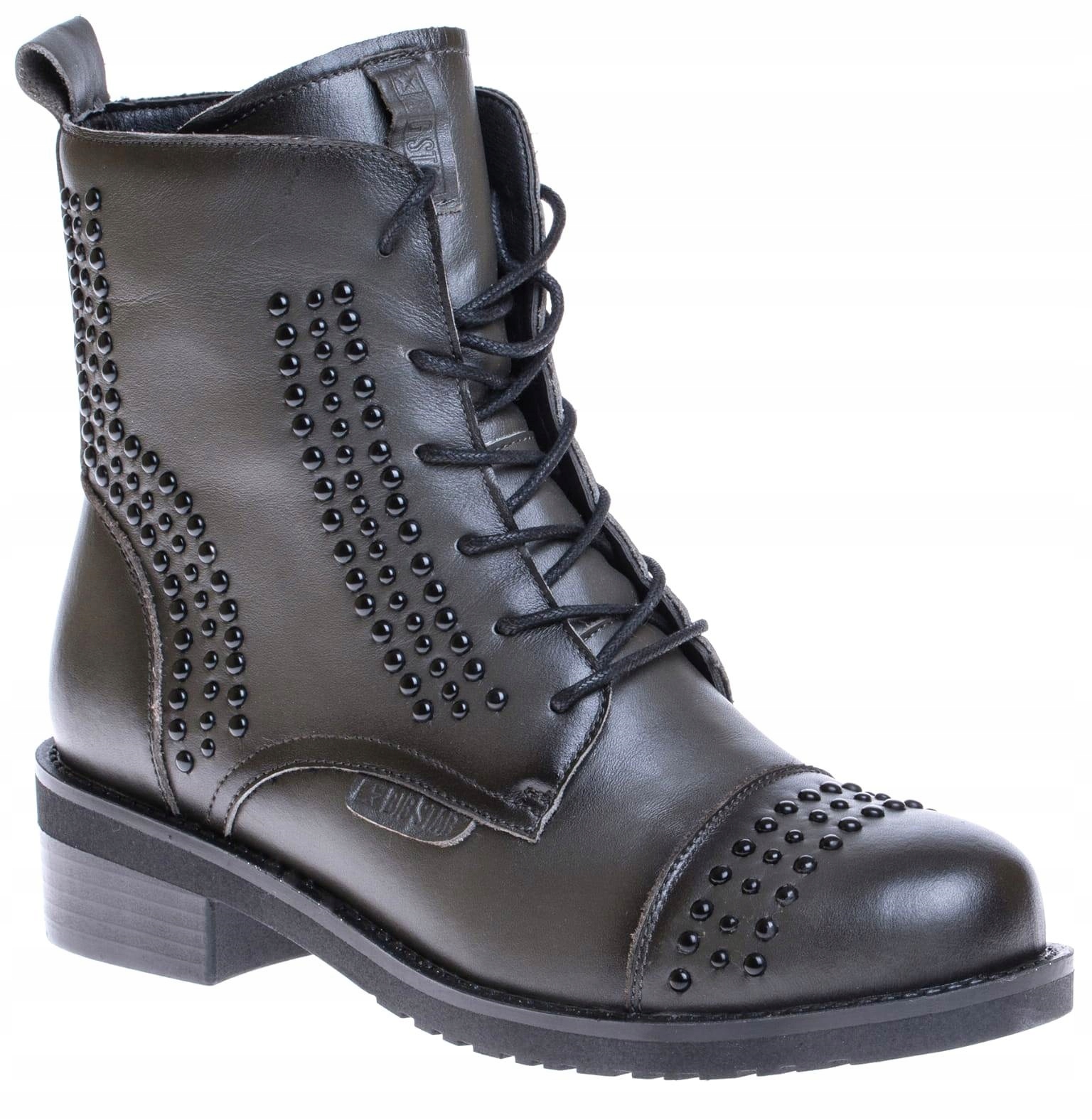 

Big Star EE274504 Buty Trapery Botki Glany Skóra