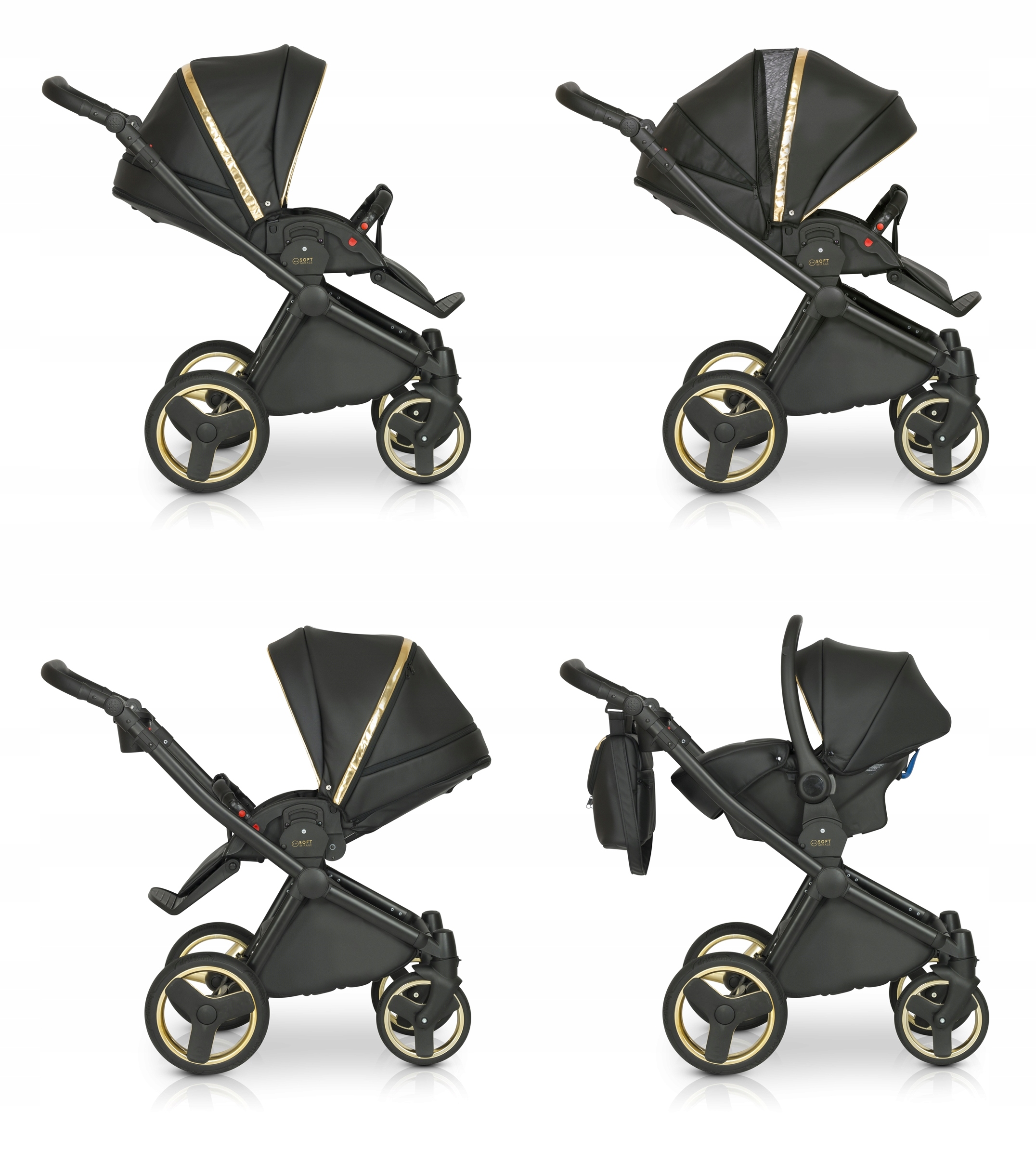 DĚTSKÝ KOČÁREK VERDI MIRAGE SOFT 3V1 + PŘÍSLUŠENSTVÍ Sada 3v1